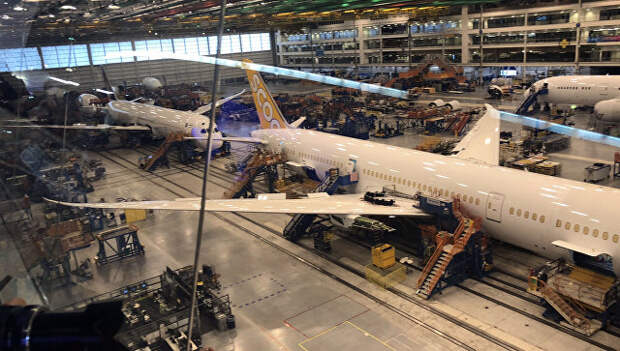 Самолеты фирмы Boeing на заводе в Южной Каролине. Архивное фото