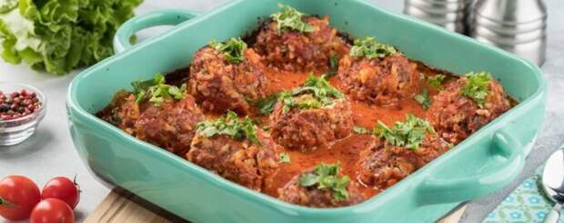 Тефтели в томатном соусе запеченные в духовке вкусный рецепт с фото пошагово и видео