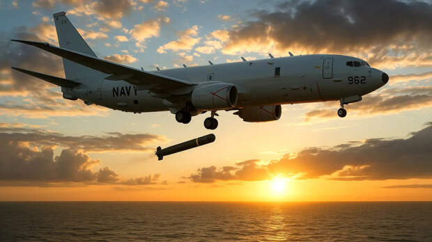 Американский самолет Poseidon пролетел над Черным морем недалеко от Сочи