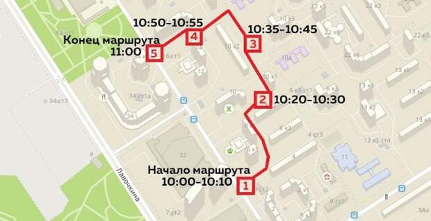 Схема предоставлена управой района Ховрино