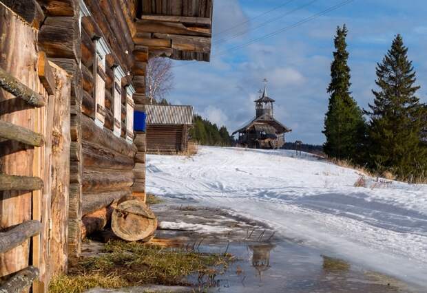 В деревне весной Деревня, Весна, Россия, Природа, Красота, Фотография, Длиннопост