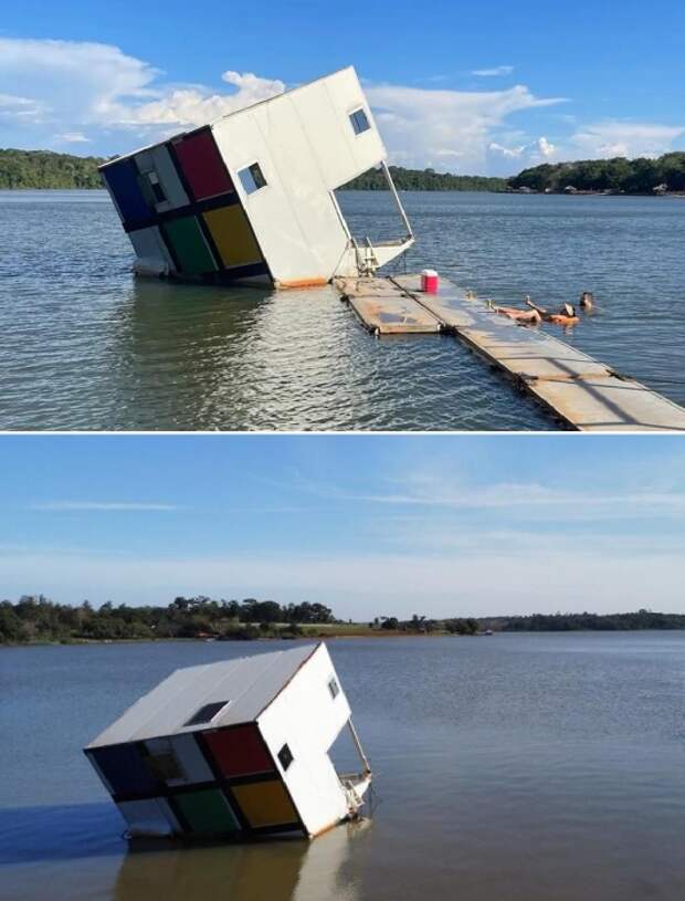 Сюрреалистичный гостевой дом El Cubo на первый взгляд кажется арт-объектом (Парагвай).