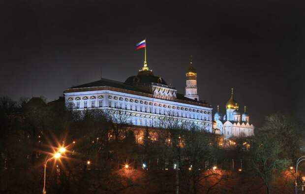 Ночная Москва: Большой Кремлевский дворец. Фотограф: Юрий Макаров
