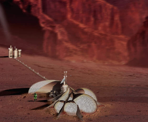 Марсианские дома изо льда и кремния проходят госкомиссию