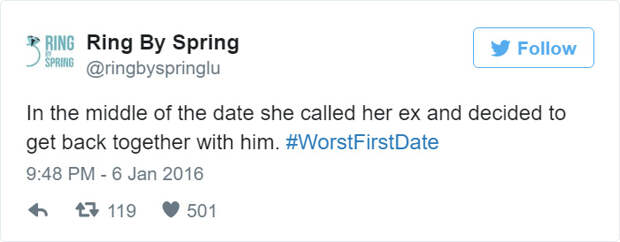 Funny First Date Tweets