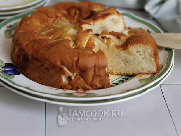 Шарлотка с маскарпоне, рецепт с фото