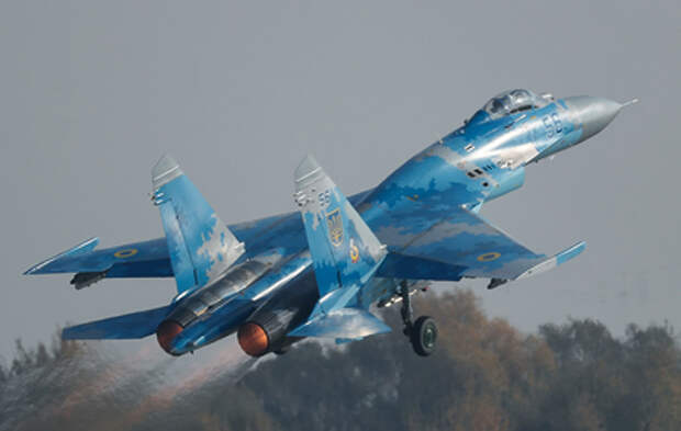ВКС России сбили украинский самолет Су-27