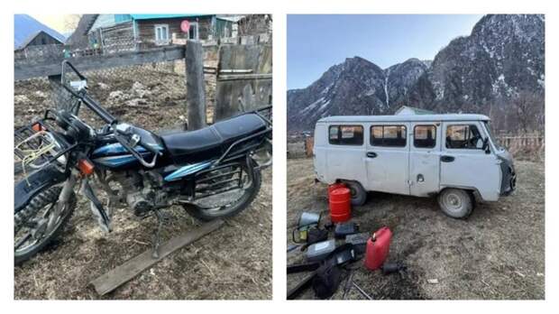 На Алтае подросток без прав на мотоцикле устроил ДТП с УАЗом