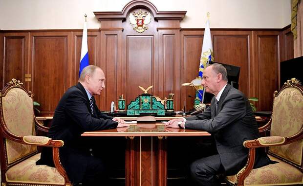 Встреча В.В.Путина с Секретарём Совета безопасности Н.П. Патрушевым.