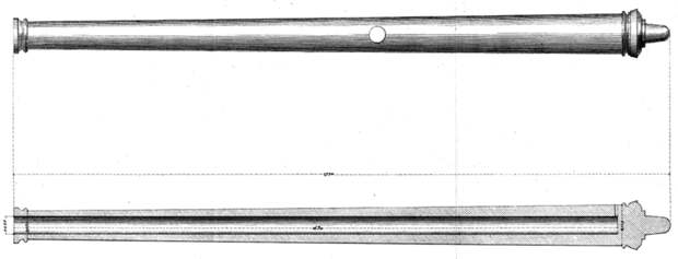 Малый рибадокин («ribadoquin de los pequeños»). Ствол длиной 1,77 м. Калибр 4 см, ядро 12 унций (360 г) свинца. Arantegui y Sanz - Время длинных стволов | Военно-исторический портал Warspot.ru
