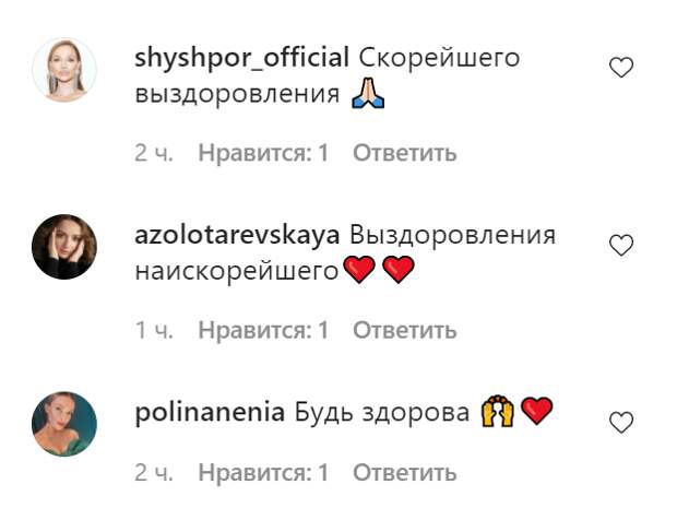 Комментарии подписчкиво Василисы Фороловой