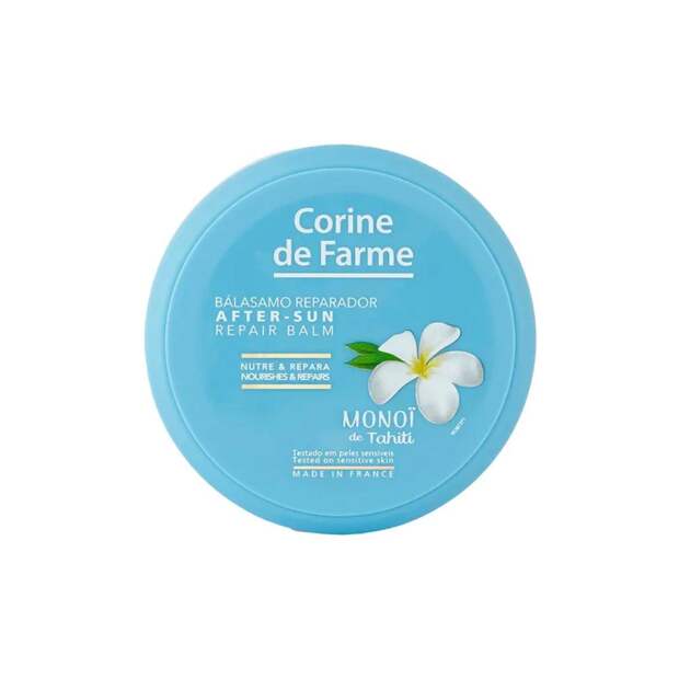 Питательный восстанавливающий бальзам после загара с монои таити и маслом манго, Sun Repair Balm, Corine de Farme, 1368 руб. («Иль де Ботэ»)