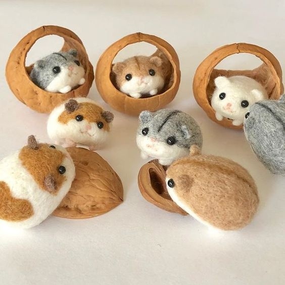 Валяные игольницы (подборка)