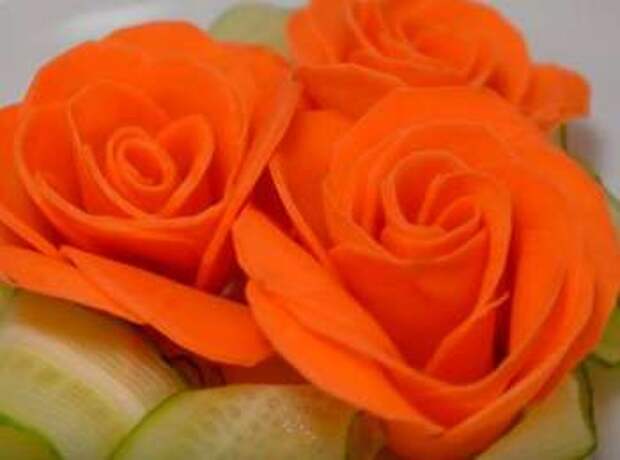 Картинки по запросу "Роза из морковки"