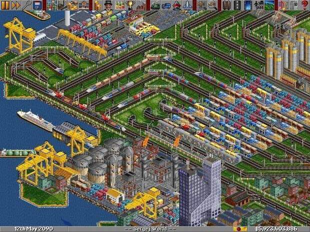 Transport Tycoon Deluxe апгрейд, детство, игра, ностальгия