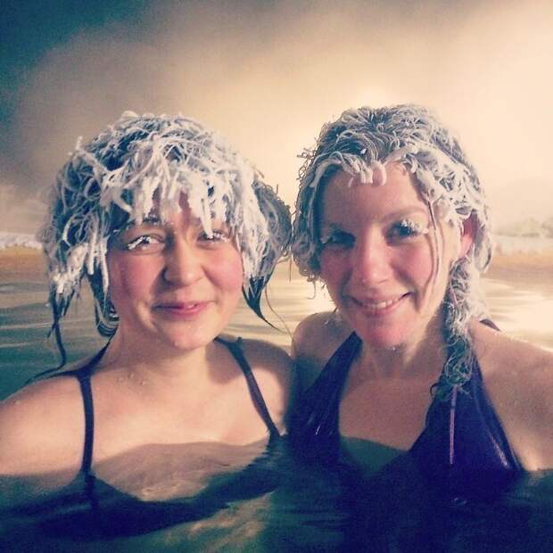 37. Что случится, если купаться в открытом бассейне при -40 ° C