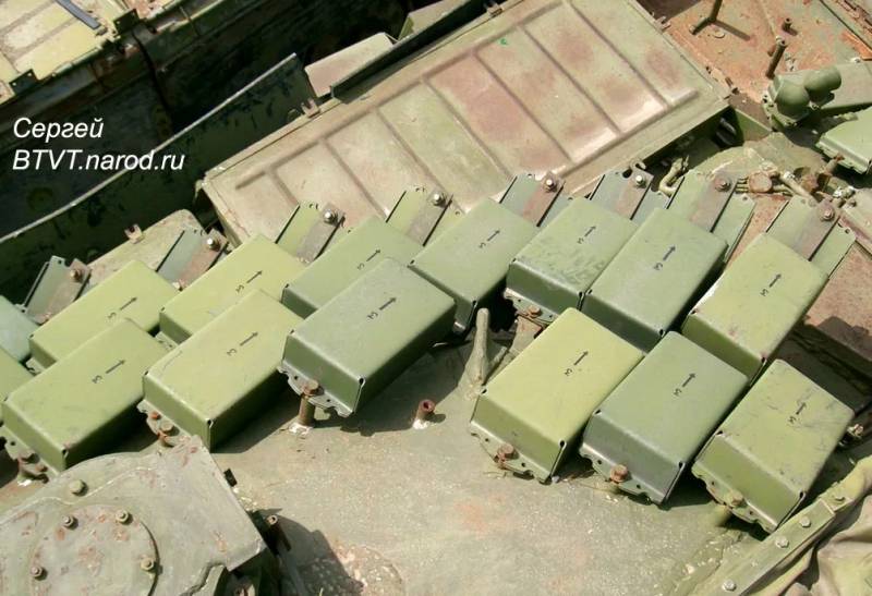Маркировка на блоках динамической защиты «Контакт»