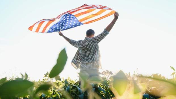 Трамп на фоне золотого трактора запустил сайт OnlyFarms