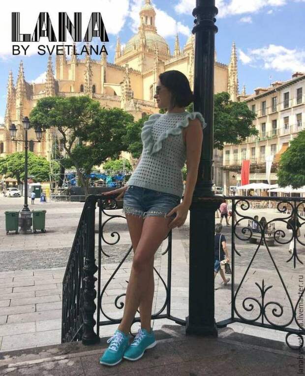 Как связать дизайнерский топ своими руками