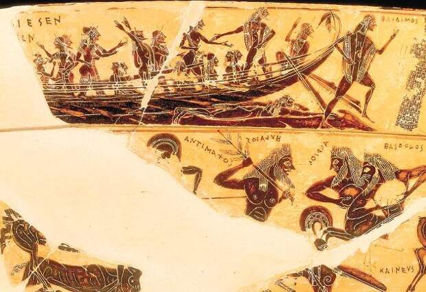 Вазопись VI века до н. э. на так называемой "Вазе Франсуа". Из археологического музея Флоренции