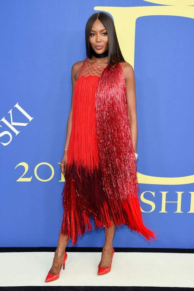 Naomi Campbell in Calvin Klein 205W39NYC at the CFDA Fashion Awards