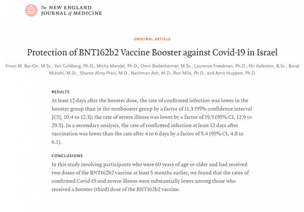 Ревакцинация против COVID-19. Новое исследование