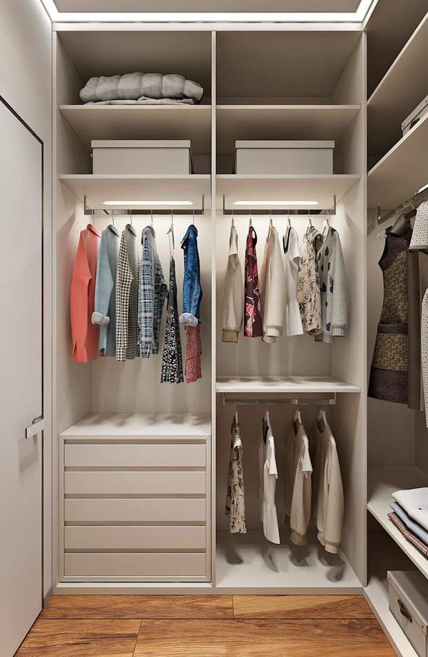 хранение одежды в гардеробе фото 4