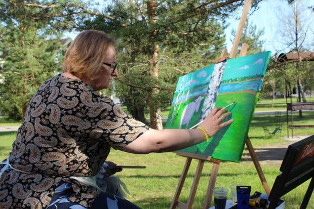 Художник Ольга Бавыкина. Фото: Радомир Лисицин