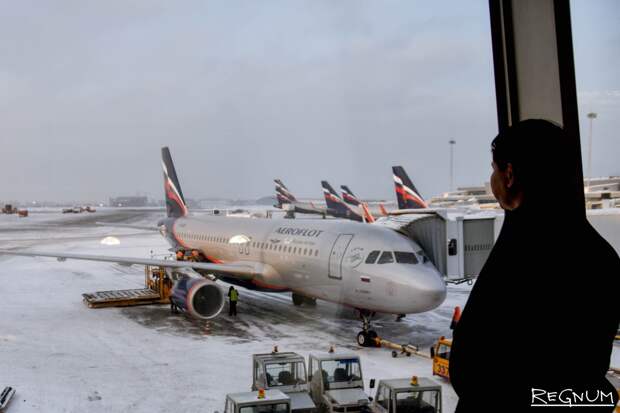 В аэропорту Шереметьево застряли сотни пассажиров из-за сильного снегопада