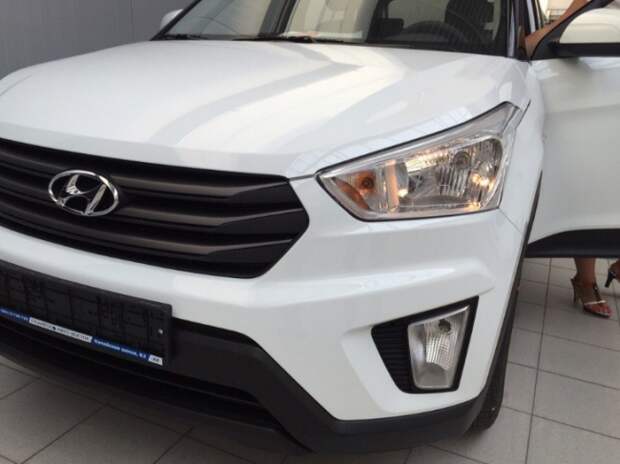 Штатные фары без линз Hyundai Creta