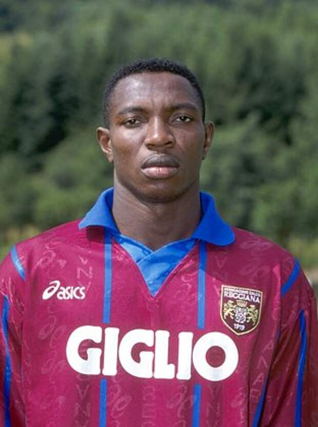 Aug 1996: A portrait of Isibor of Reggiana taken during the club photocall