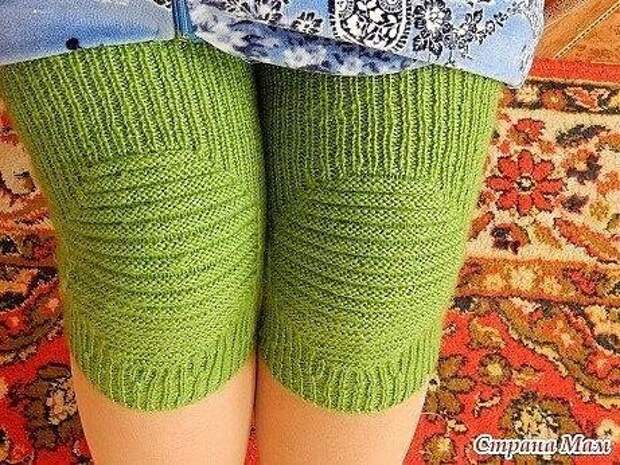 Вязанные наколенники DIY