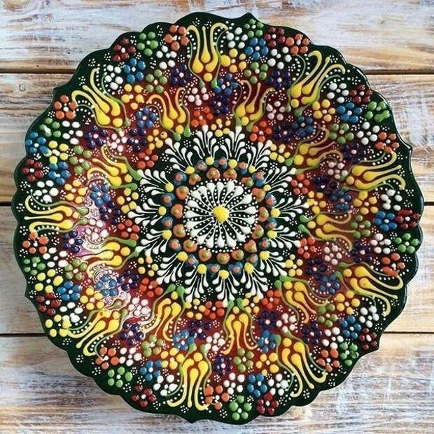 Идеи точечной росписи восхитительных тарелок