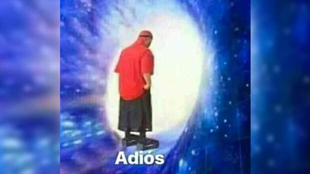 мем adios