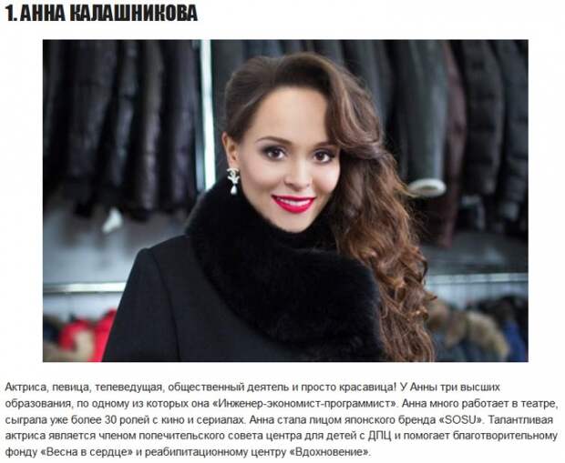 ТОП-10 самых красивых российских актрис современности