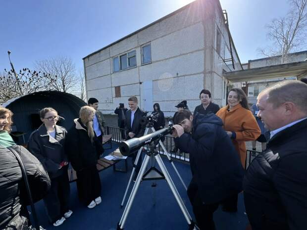 В школе станицы Гиагинской открыли астрономическую площадку