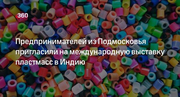 Предпринимателей из Подмосковья пригласили на международную выставку пластмасс в Индию
