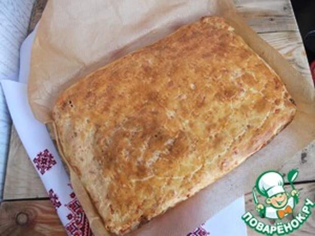 Пирог с сыром и колбасой Яйцо куриное