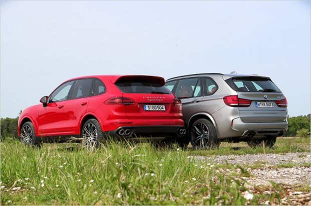 Тест-драйв: BMW X5 M против Porsche Cayenne Turbo S