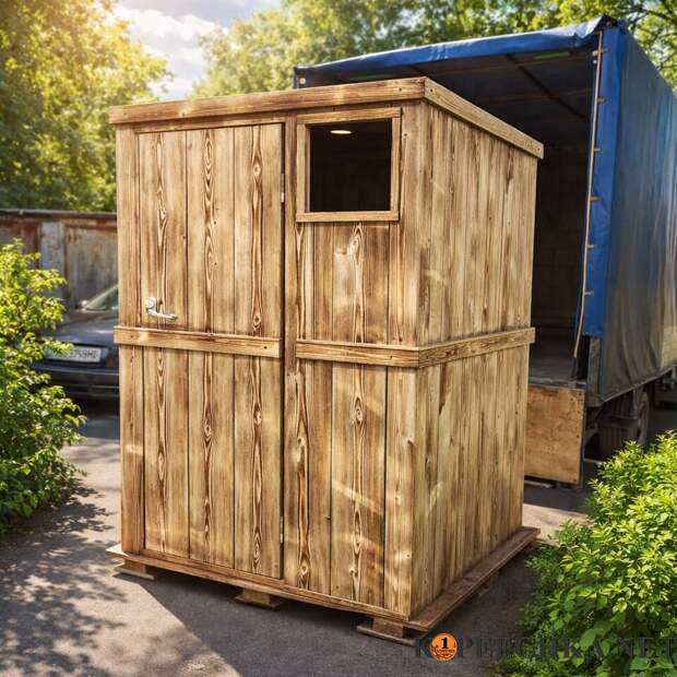 Душ деревянный 1.20м х 1.0м в Луганске - 24 000 руб