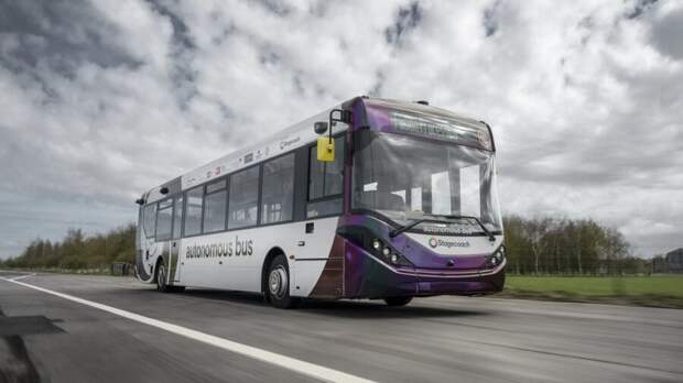 autonomous driverless self-driving bus