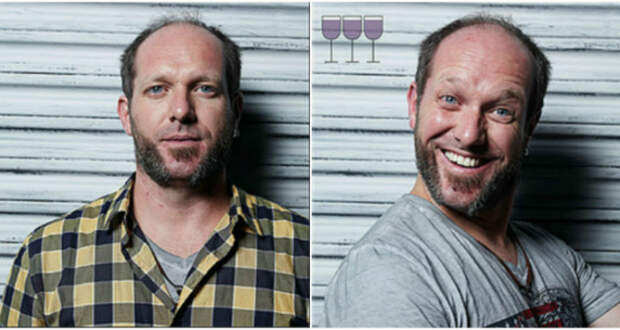Все оттенки пьяного: лицо до и после пары бокалов
