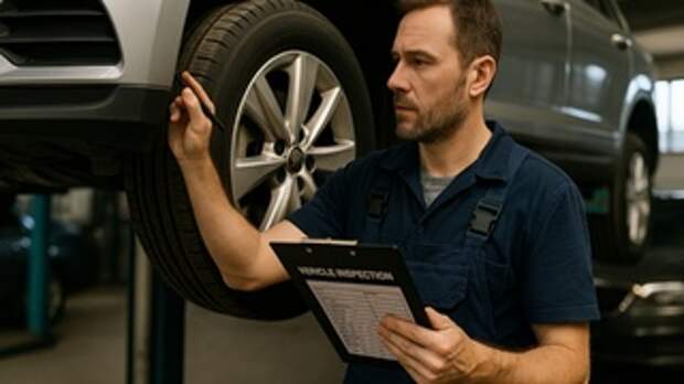 Техосмотр / Автослесарь / Изображение сгенерировано ИИ ChatGPT / amic.ru