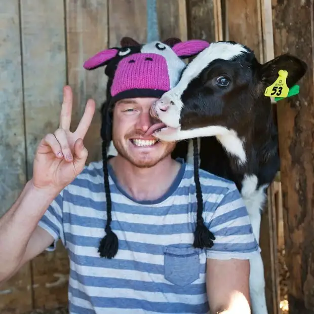 Аллан Диксон главный специалист планеты по веселым селфи с животными