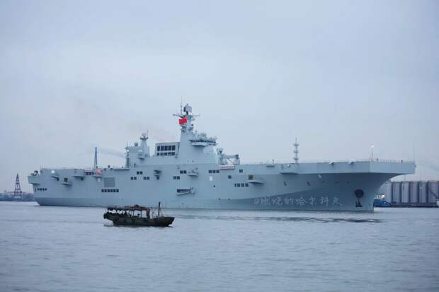 Второй вертолетоносец Type 075 после ходовых испытаний
