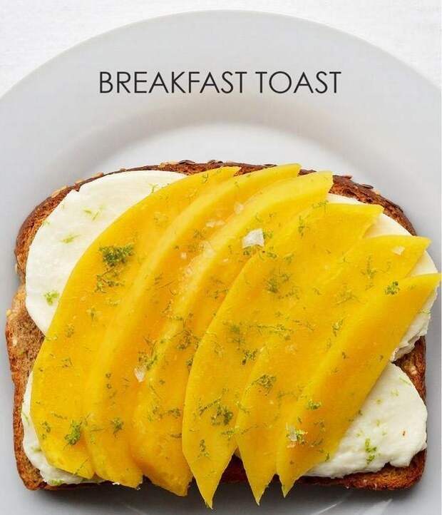 Варианты тостов на завтрак