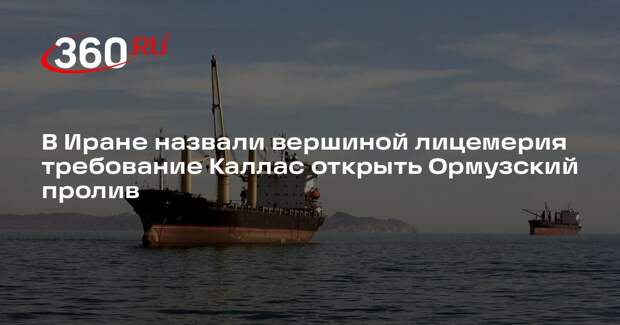 В Иране назвали вершиной лицемерия требование Каллас открыть Ормузский пролив