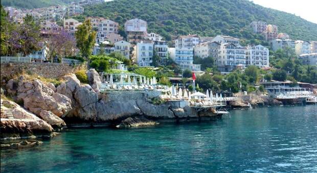 Вид с бухты на город Каш