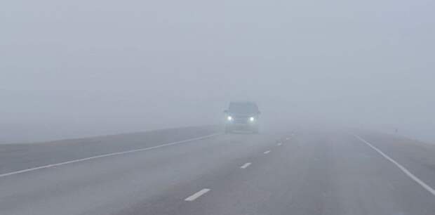 Густой туман накрыл дороги в Алтайском крае