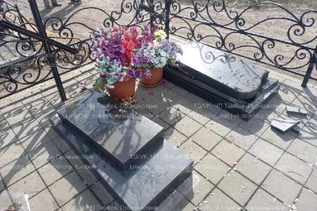 Двое школьников разгромили 20 могил на кладбище под Тамбовом